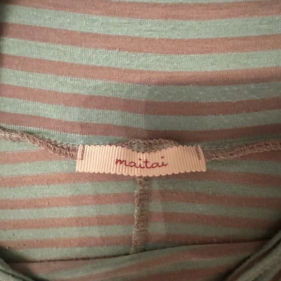 Spring has sprung Light Aqua Green and Gray Women's Maxi Skirt - Picture 5 of 7